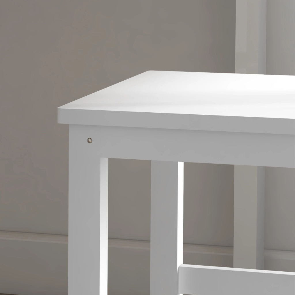 SEDIA da cucina Set da 2 pezzi in legno bianco stile rustico