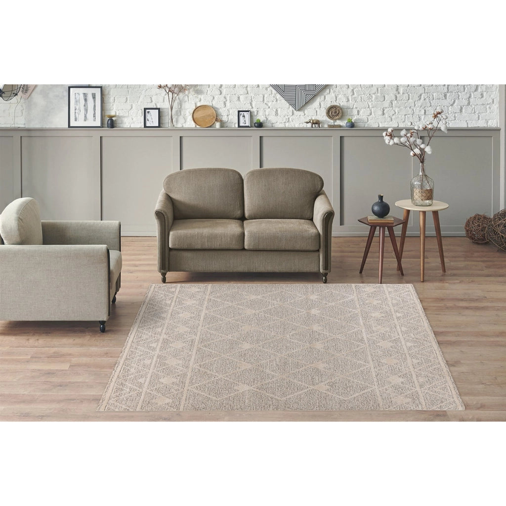Tappeto moderno Rhombus 325 beige e marrone