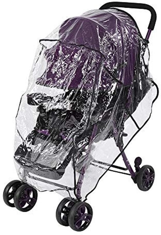 Pannolino acqua e polvere - Paracarro trasparente - Sacchetto di protezione - PVC ecosostenibile - Resistente alle scalfitture e duraturo - Facile da installare - Ombrello per passeggino