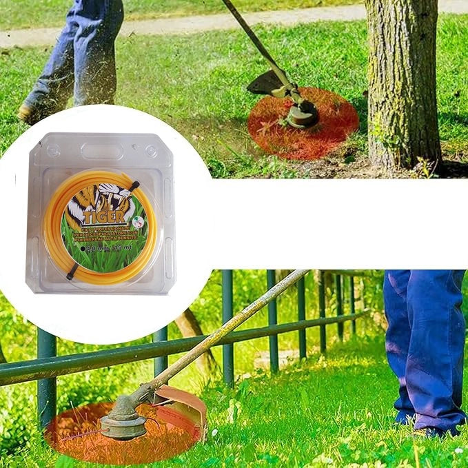 FILO PER DECESPUGLIATORE PROFESSIONALE TONDO 'TIGER' Ø mm 3,0x15 mt - MADE IN ITALY