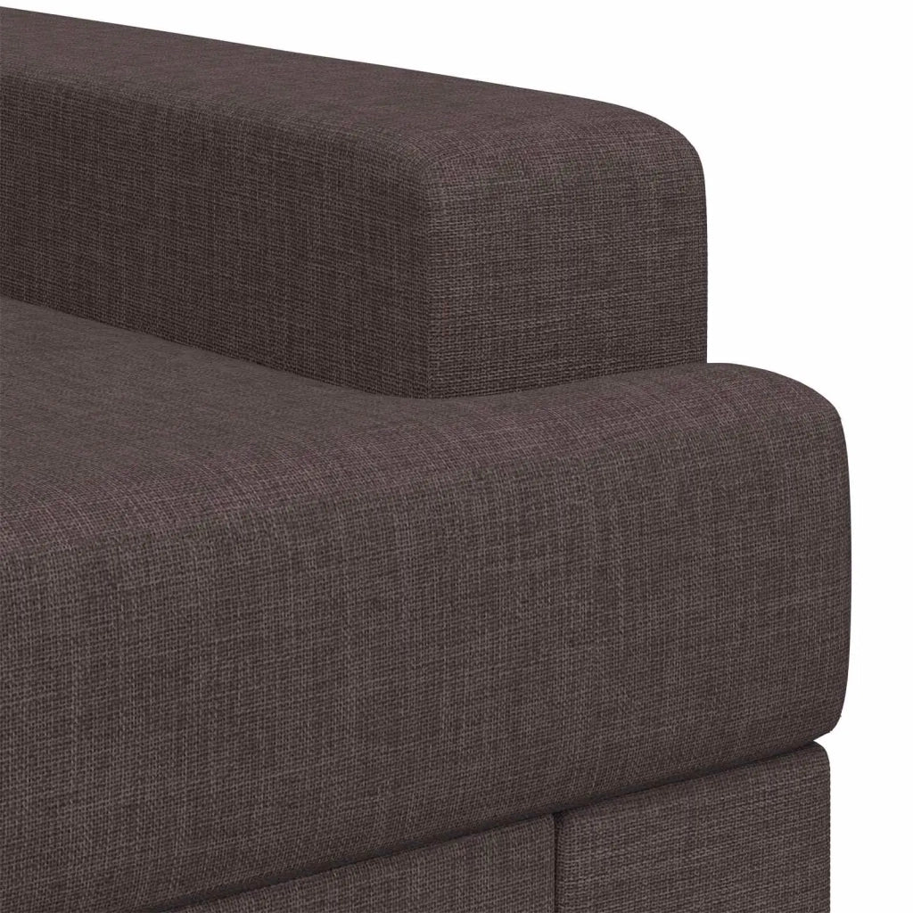 Poltrona Marrone Scuro Tessuto 42043458
