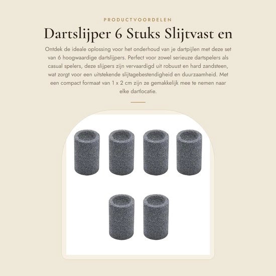 Slijper per Dardi 6 Pezzi - Resistente e Duraturo - Formato Compattibile - Adatto per Dardi - Rimuove Spine Metalliche - Ideale per lo Sport dei Dardi