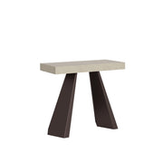 Consolle Allungabile 90-300x40x77 cm Diamante Premium Cashmere Telaio Orso