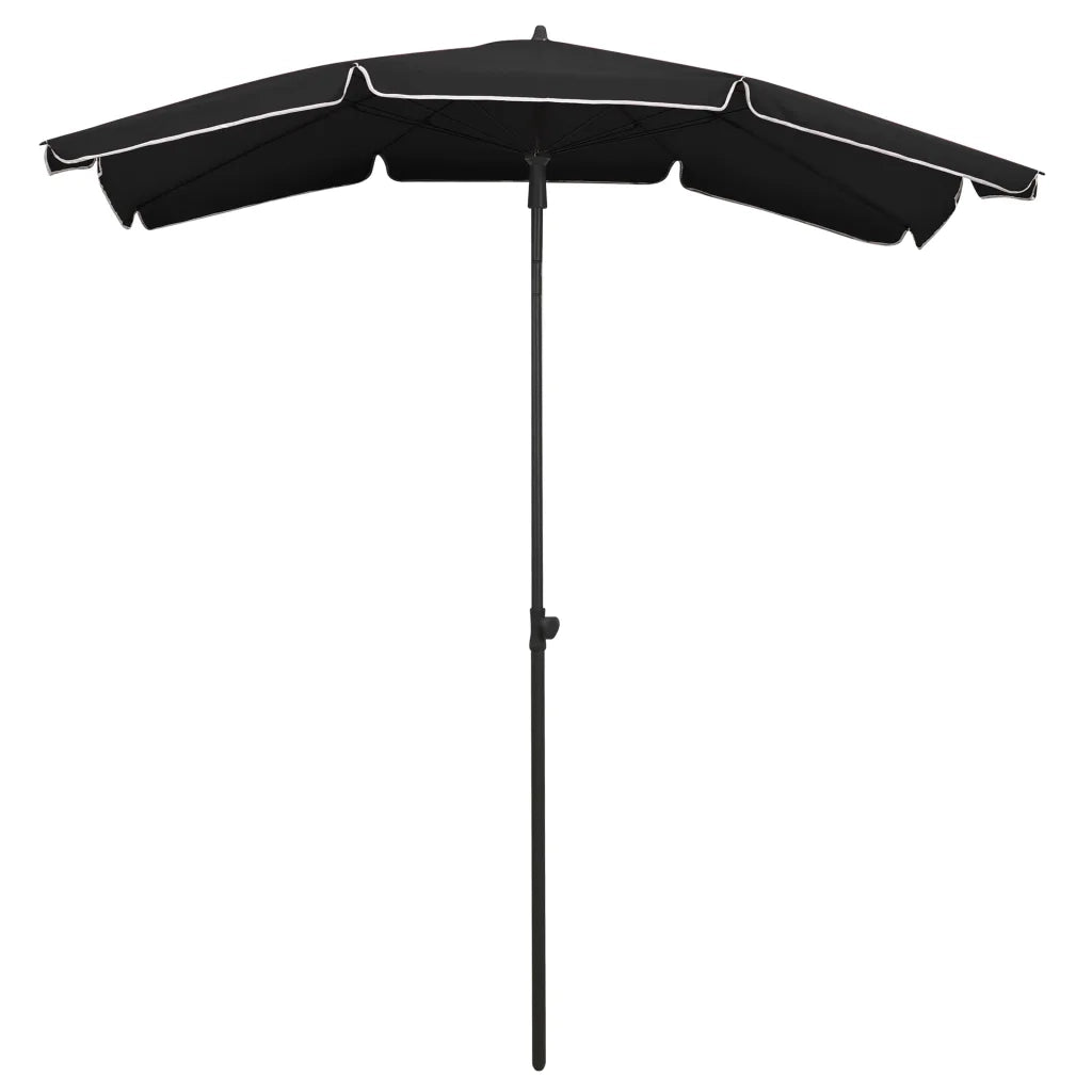 Ombrello | Parasolne da Giardino con Palo 200x130 cm Nero