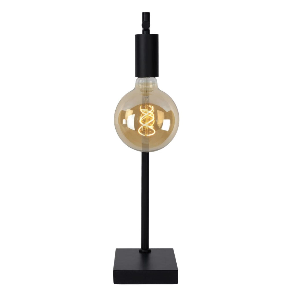 Lampada da tavolo Lucide Leanne E27 40W metallo nera