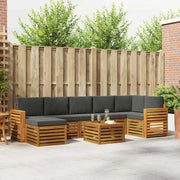 Set divano sezionale con cuscino 8 pcs Naturale e Antracite 3375217