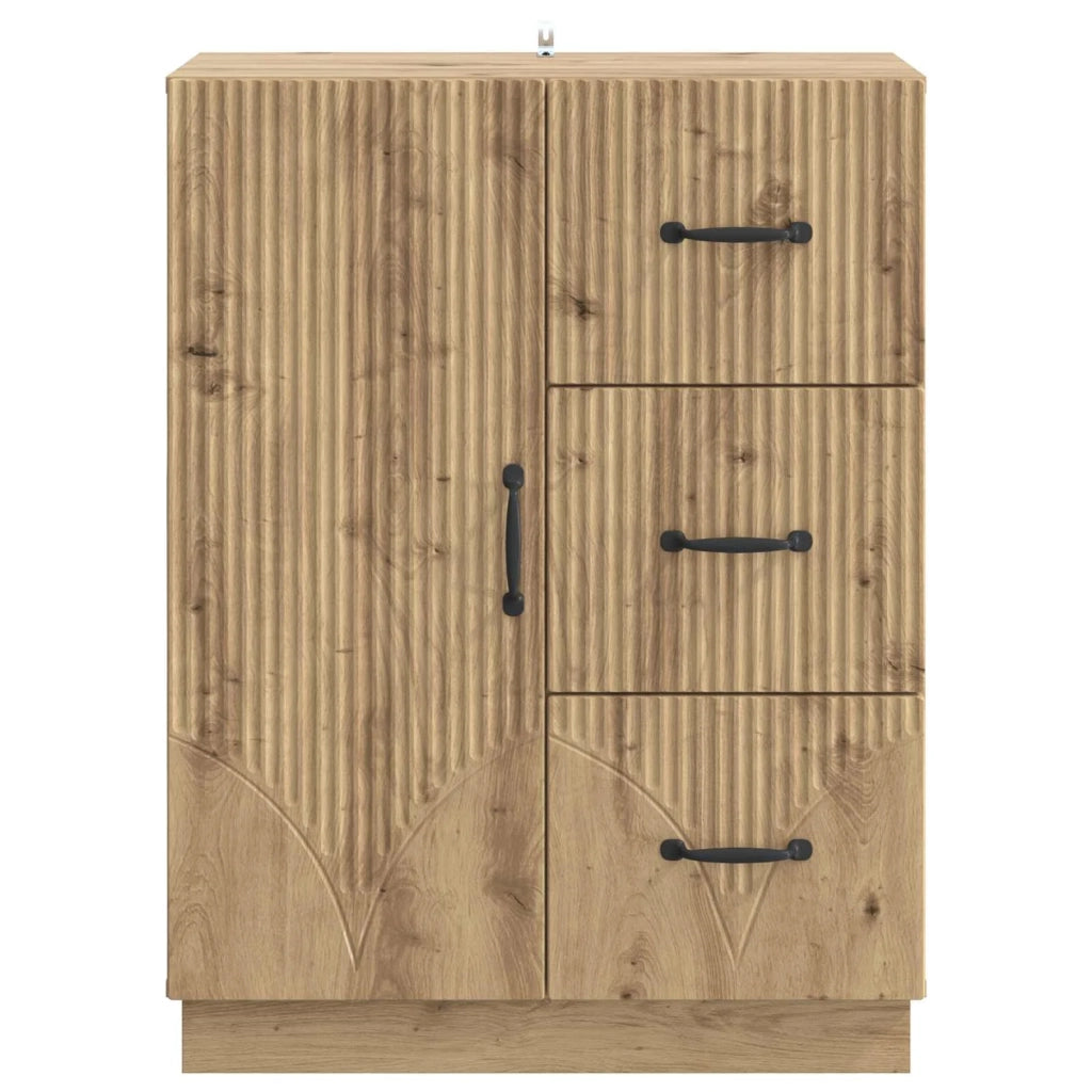 Credenza | Madia | Buffet da pranzo | Armadio da pranzo con cassetto Rovere Artigianale 66 x 34,5 x 87 cm