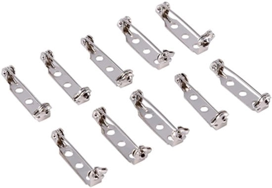 Spille di Sicurezza 50 pezzi - Spille Artigianali - Progetti Fai da Te - Blocco Rilascio - Utilizzo Versatile - Ideali per Gioielli - Spille