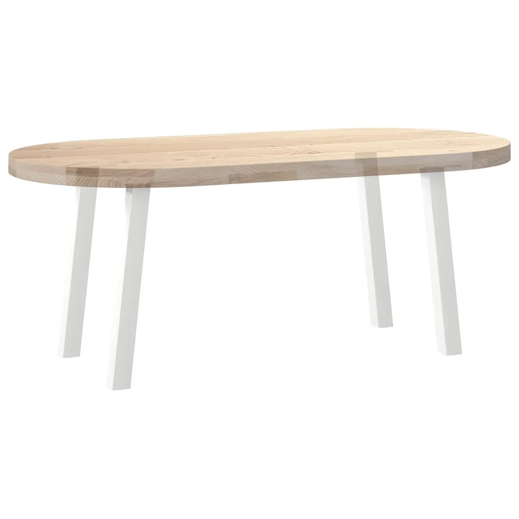 Gambe per tavolino da caffè 4 pz Bianche 30 cm Acciaio 4012485