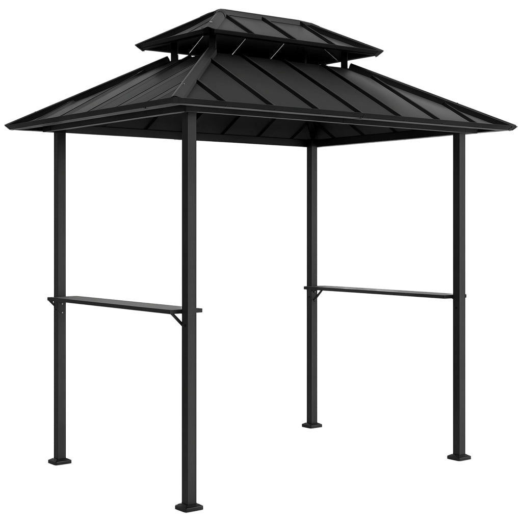 Tettoia Barbecue ¨C Minimal ¨C Nero 244x184x258 cm