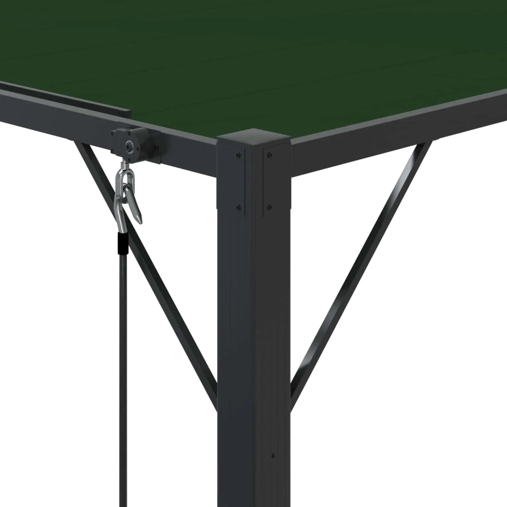 Gazebo con tetto ventilato Verde 3 x 4 x 2,14 m 42030525