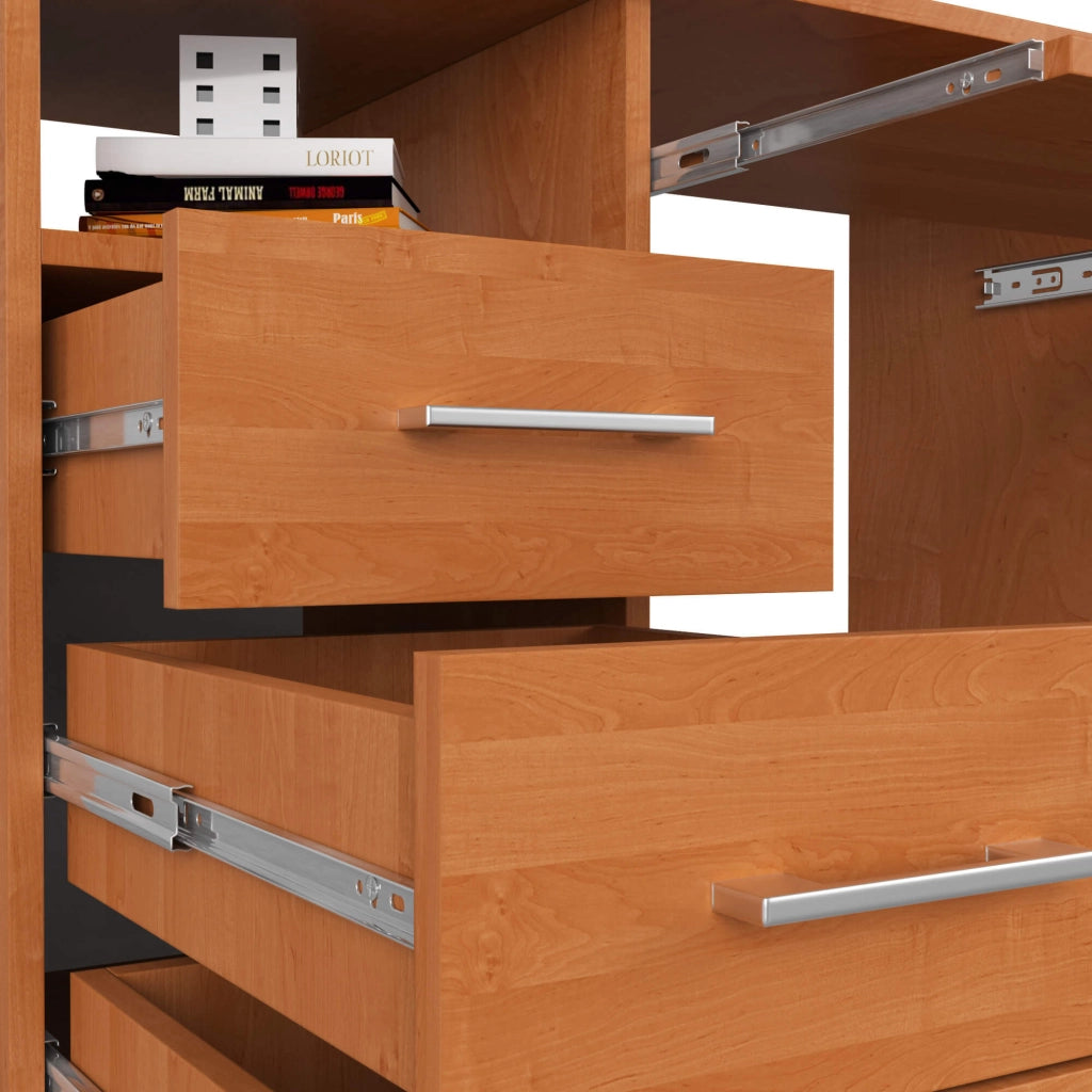 Scrivania AKORD ANA Ontano 124 cm 1 anta 3 cassetti 124x52x74 cm