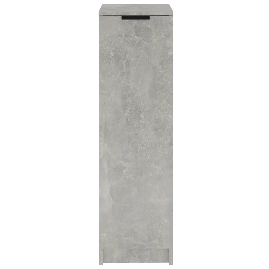 Scarpiera Grigio Cemento 30x35x100 cm in Legno Multistrato 811434