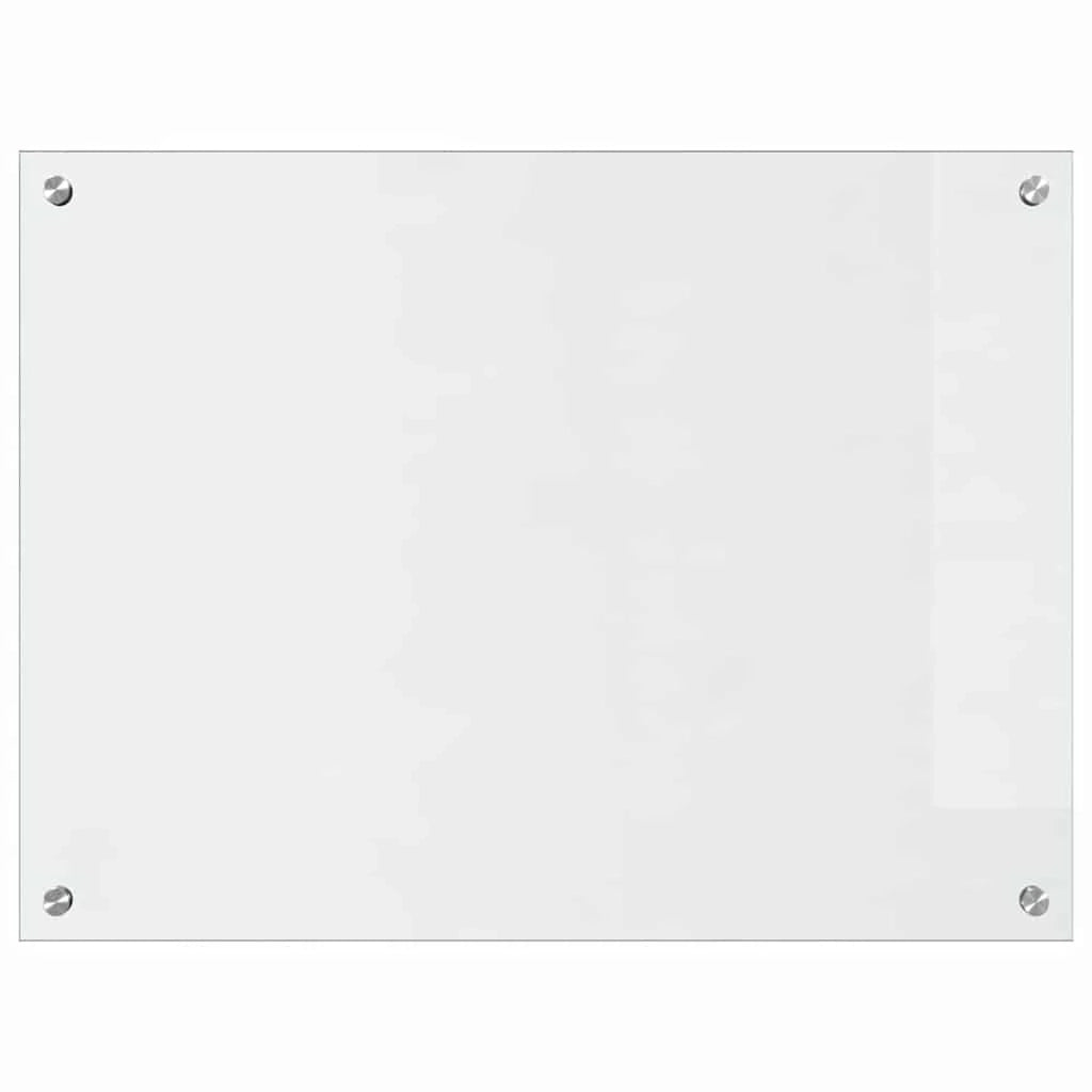 Set di 2 paraschizzi per cucina 80 x 60 cm resistenti al calore design moderno ed elegante in vetro temperato trasparente 02_0056299