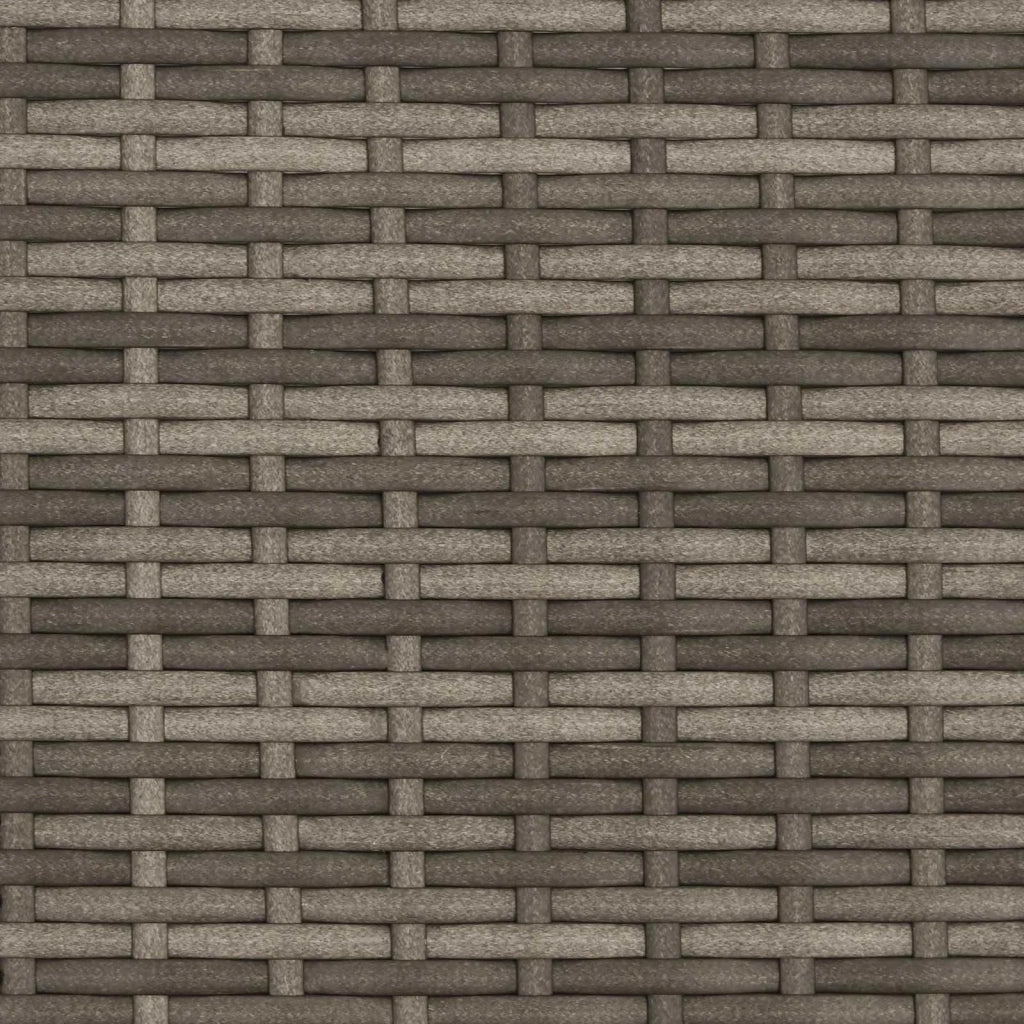 Sedia da giardino reclinabile Grigio e Grigio Scuro polyrattan 42026860