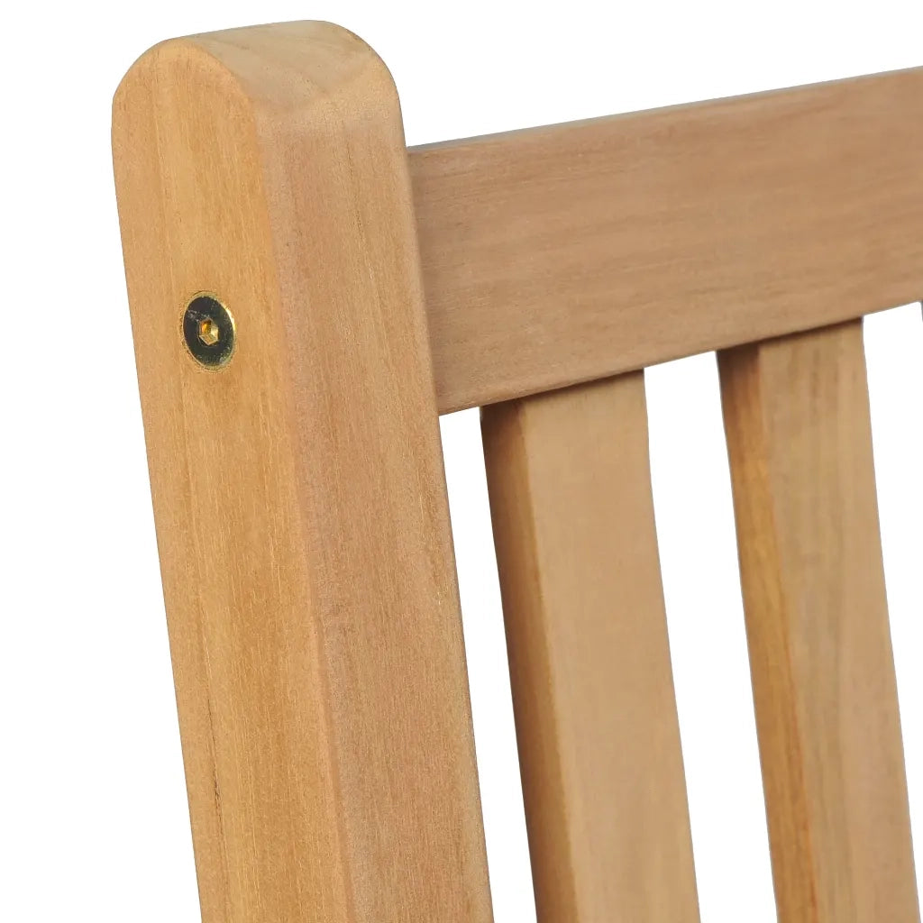 Sedie da Giardino 6 pz e Cuscini Bianco Crema Massello di Teak 3073048