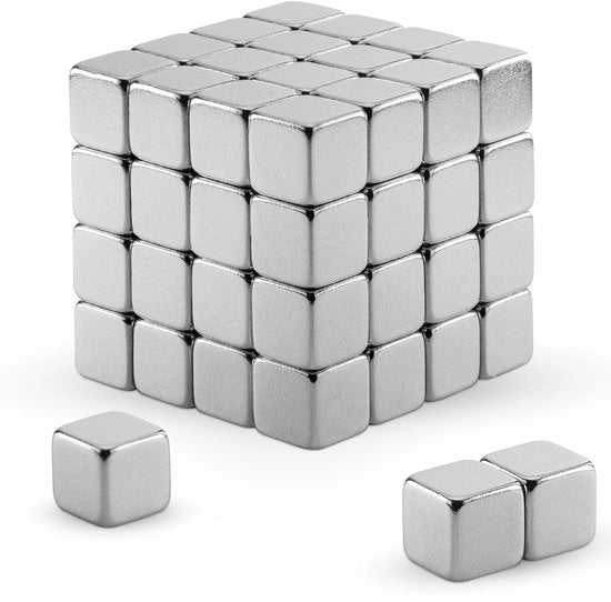 Mini cubo magnetico da 5x5x5 mm, forza di attrazione fino a 0,8 kg, argento