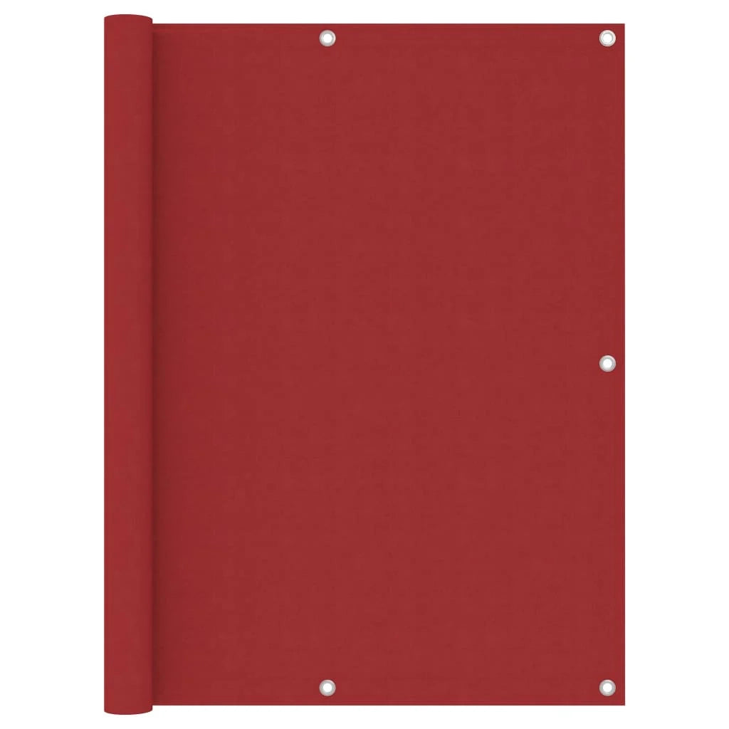 Schermo per balcone schermo per la privacy 120 x 600 cm tessuto Oxford rosso 02_0010349
