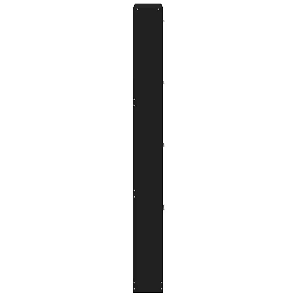 Scarpiera | Mobile per scarpe Nera 59x17x150 cm in Legno Multistrato