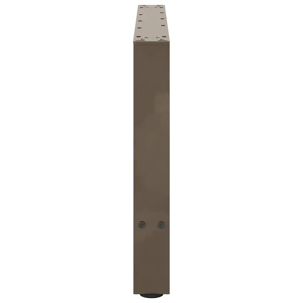 Gambe per Tavolino da Caffè in Acciaio Naturale 2 pz 70x(42-43) cm Acciaio 4013291