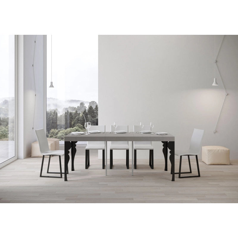 Consolle allungabile 90x40/300 cm Paxon Premium telaio Antracite - Cashmere