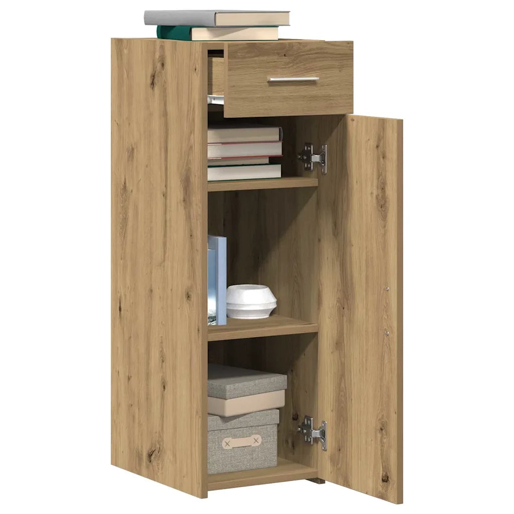Credenza | Madia | Buffet da pranzo | Armadio da pranzo con cassetto Rovere artigianale 30 x 42,5 x 93 cm