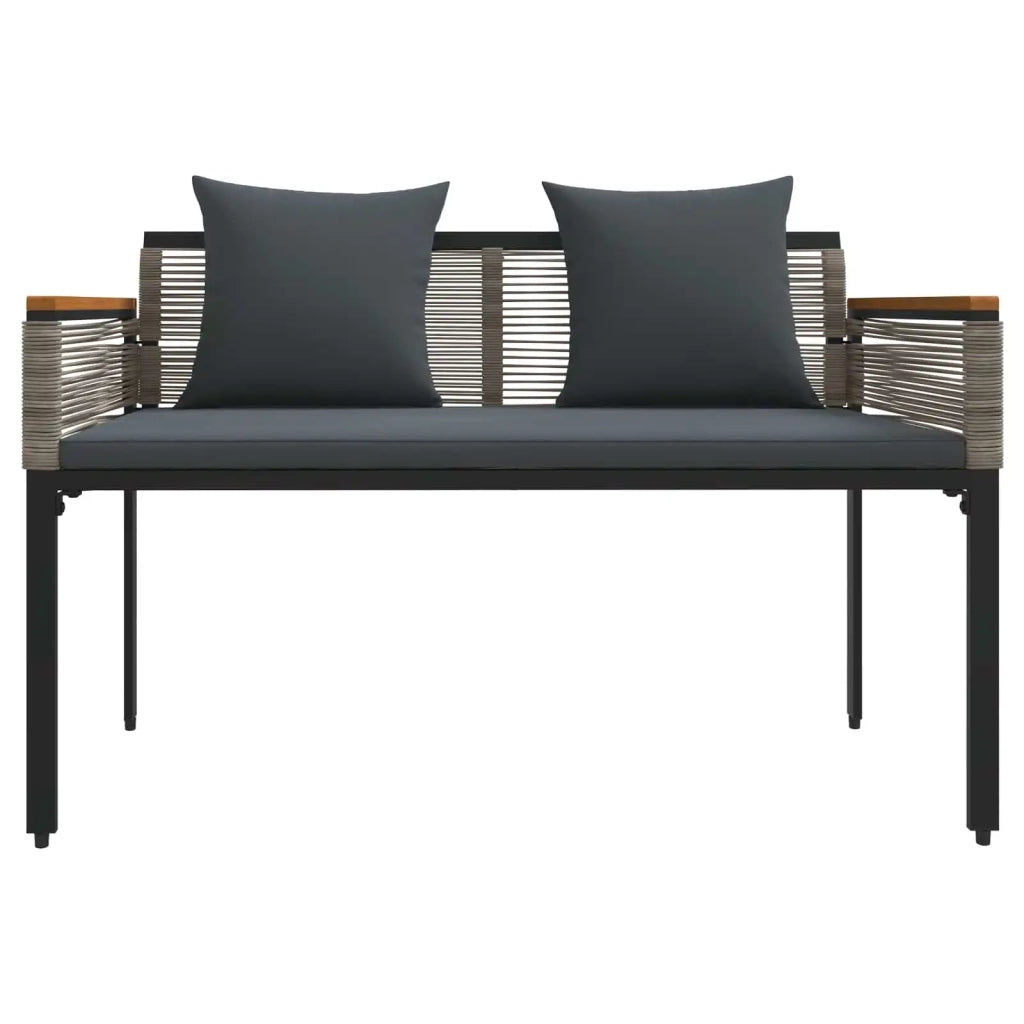 Panchina da esterno Grigio e Grigio Scuro 117 x 54 x 74.5 cm 42025239