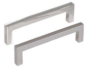 MANIGLIE PER MOBILI FISSE MOD.UN34 IN ZAMA- - interfori mm.128 cromo lucido - 5 pezzi METALSTYLE