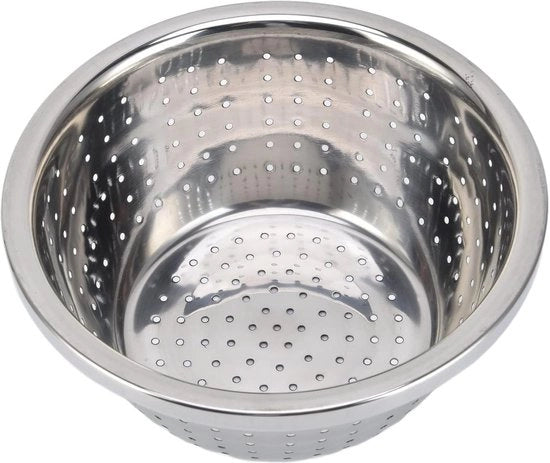 Colino a Micro Porosità per Lattine - Grande Capacità - Set di Raspatura - Colino per Cucina per Lavaggio Verdure Frutta e Riso - 22cm