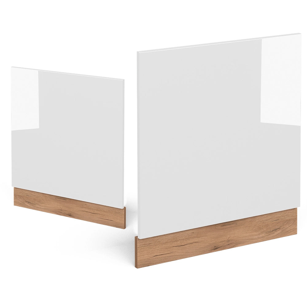 Vicco Pannello frontale Bianco lucido 60 cm , PL Rovere
