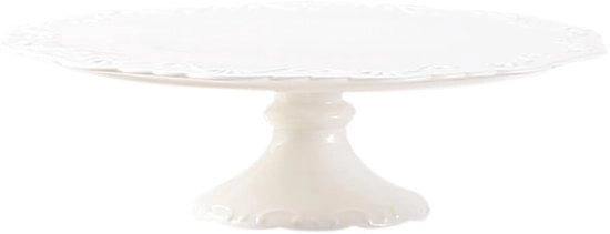 Piattino per torta con piede - Display per torta - Sostegno per cupcake - Standard per matrimoni - Torta rotonda - Ceramica durata - Standaarda per torta