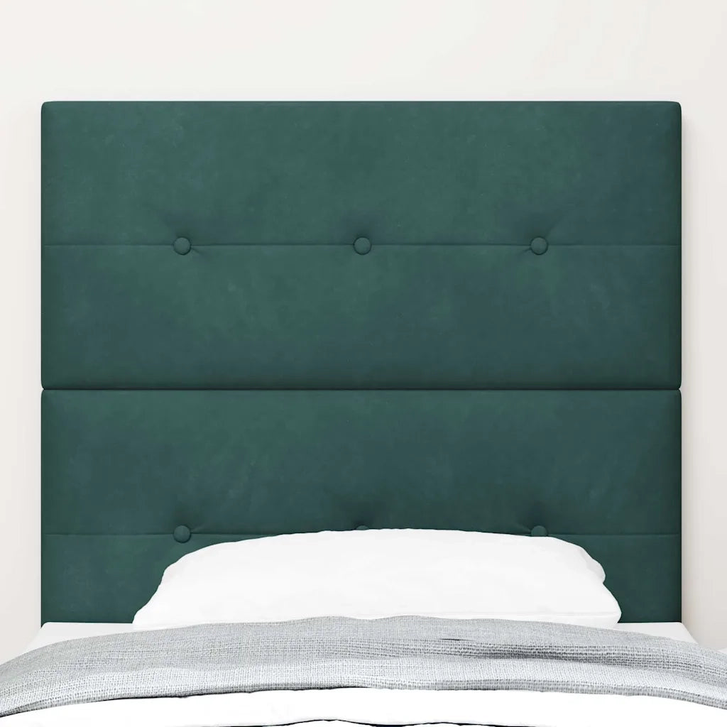 Testiera | Testata Verde Scuro 80 cm Velluto