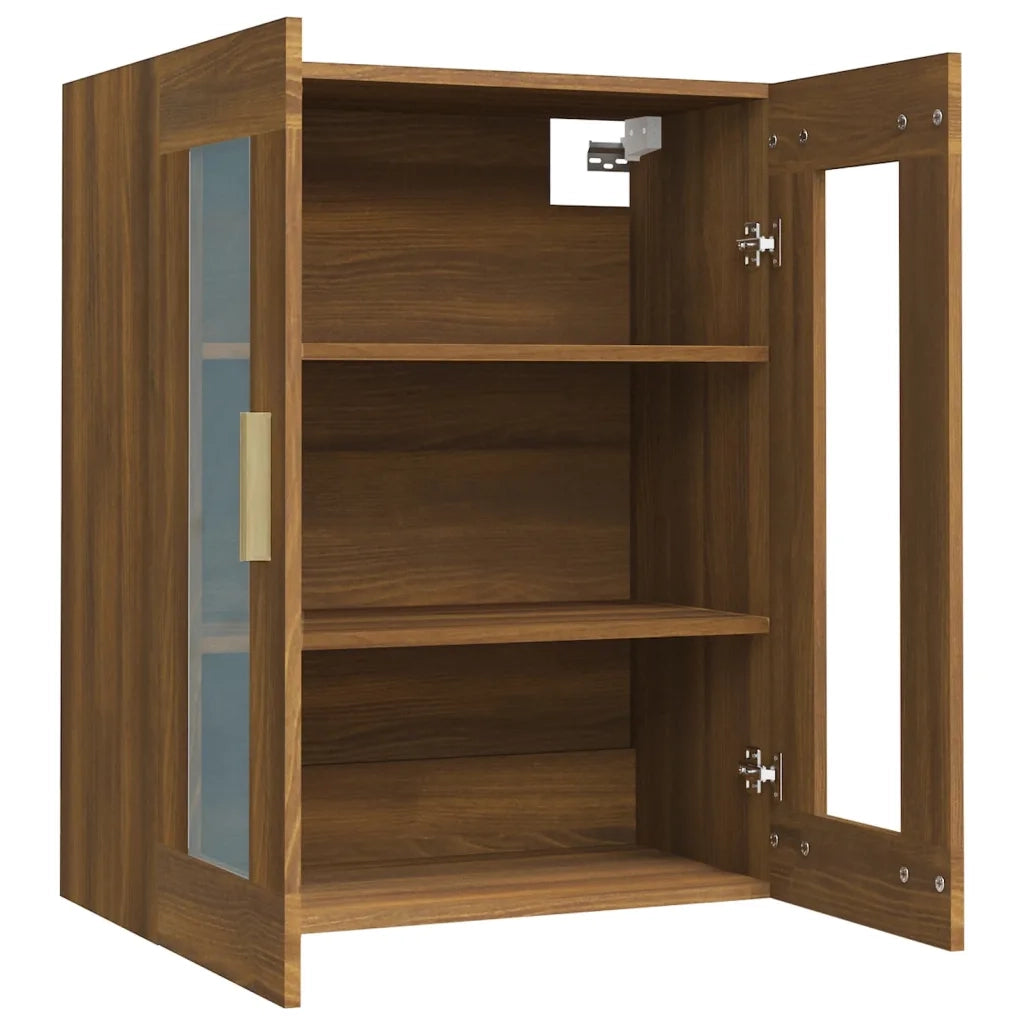 Armadietto Pensile a Parete Rovere Marrone 69,5x34x90 cm 817389