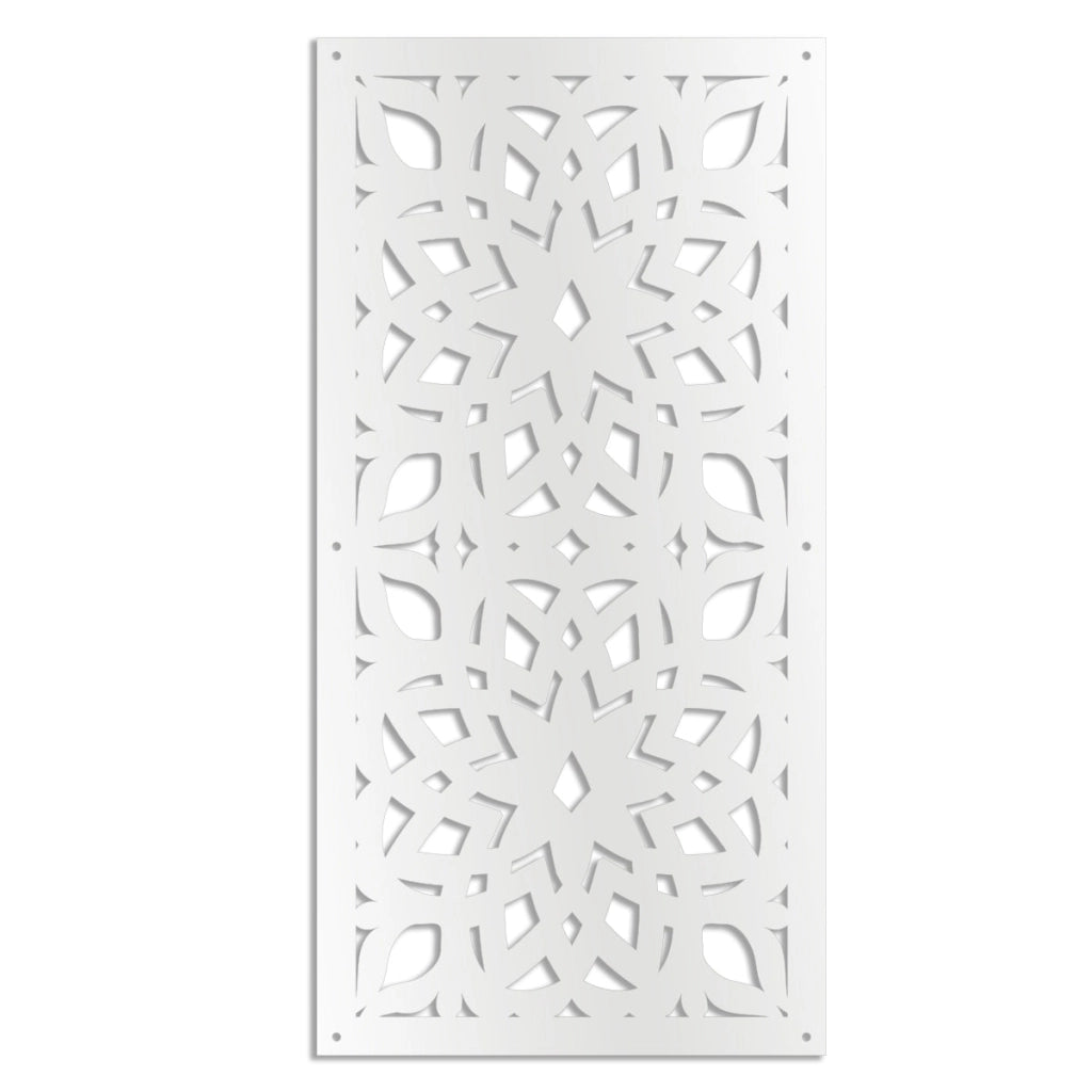BOLERO - Pannello in PVC traforato - Parasole Misura: 50x150 cm, Colore: bianco