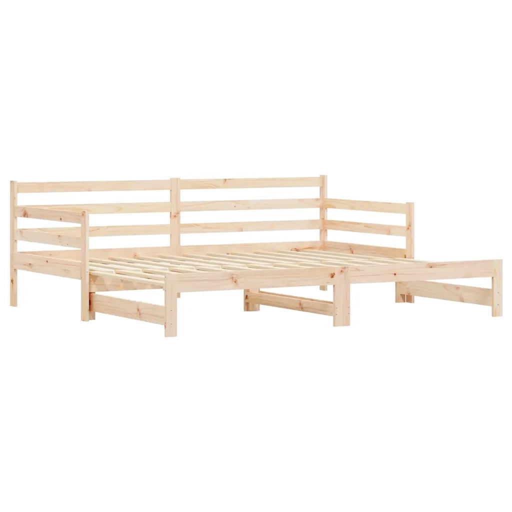 Divano Letto con Letto Estraibile-Sofa Letto-Daybed 90x200cm Legno Massello Pino 481346