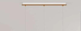 SOSP. OTTONE SAT. 3 LUCI RETTANGOLARE VETRI (1 PICCOLO+1 MEDIO+1 GRANDE) TUTTI BRONZO 1194OS-S3 RMIX-BR