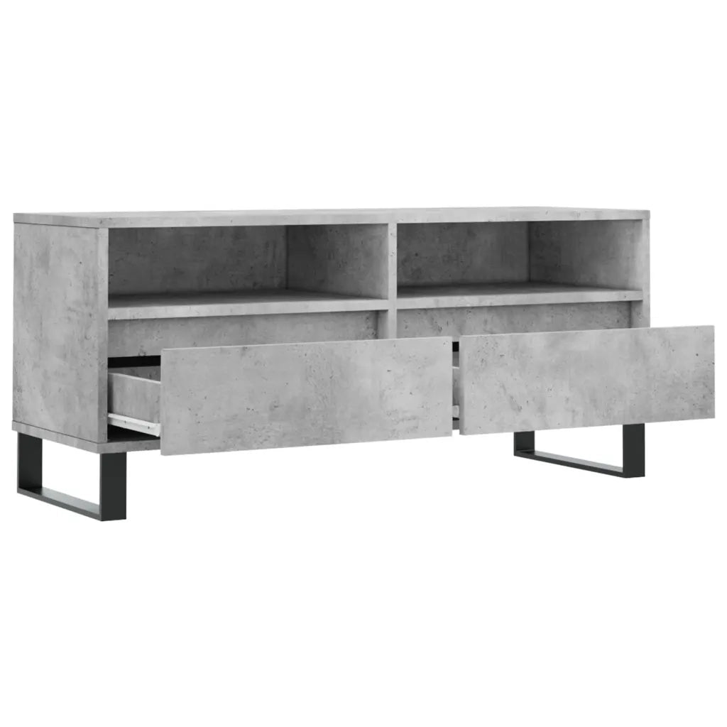 Mobile per TV | Armadietto TV | Mobile Porta TV Grigio Cemento 100x34,5x44,5 cm Legno Multistrato