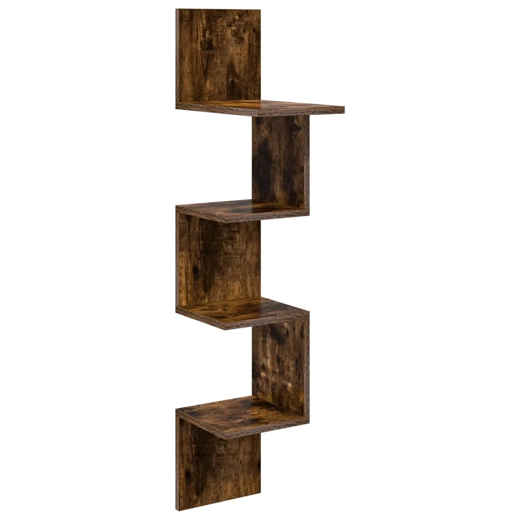 Scaffale da parete A parete Rovere Fumo 32 x 21 x 107 cm 8012136