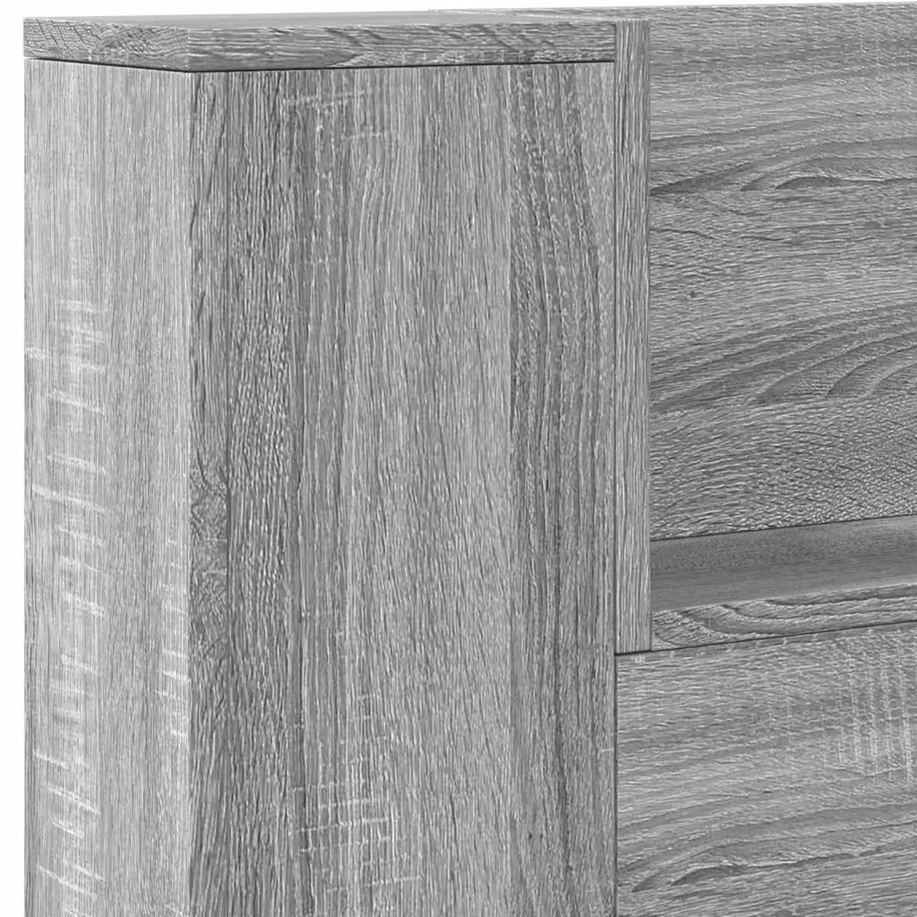 Testiera | Testata Grigio Sonoma 200 x 16,5 x 103,5 cm Legno multistrato