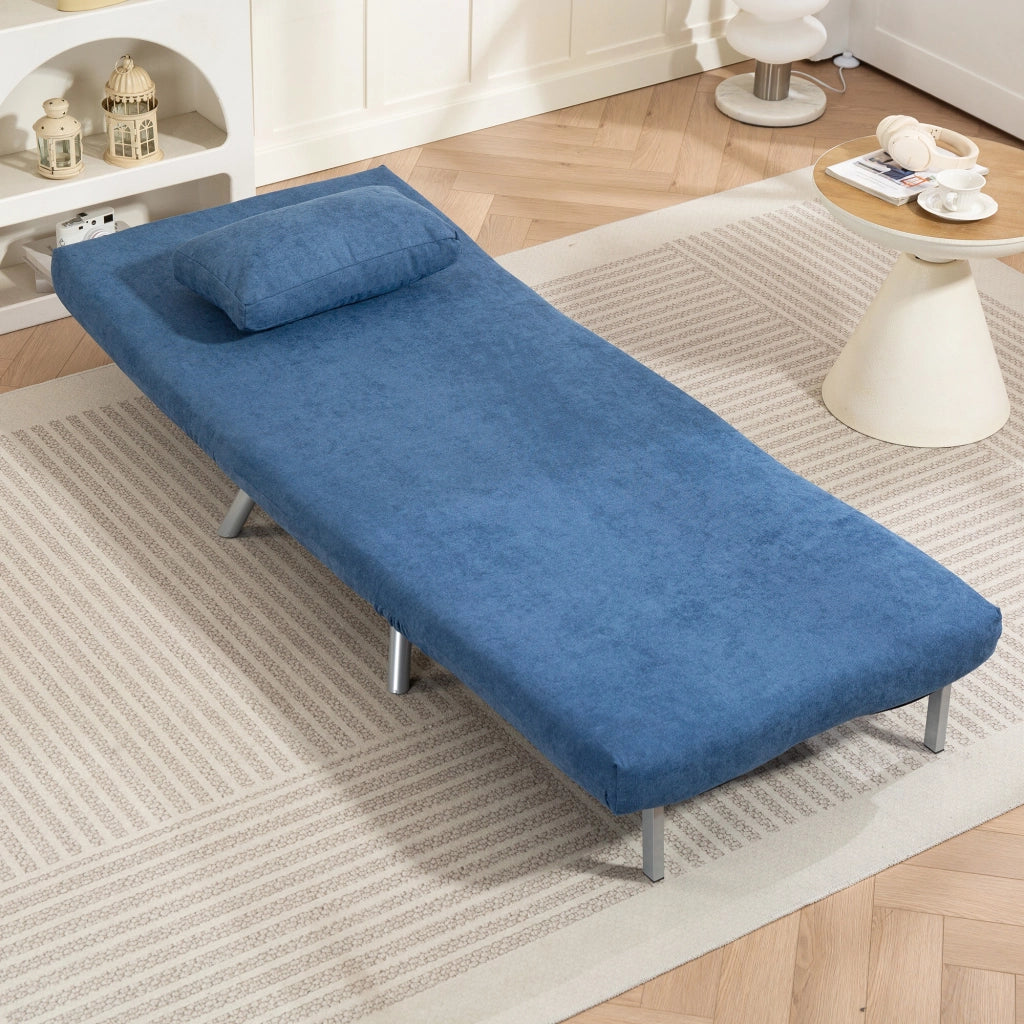 Poltrona letto ¨C Minimal ¨C tessuto blu