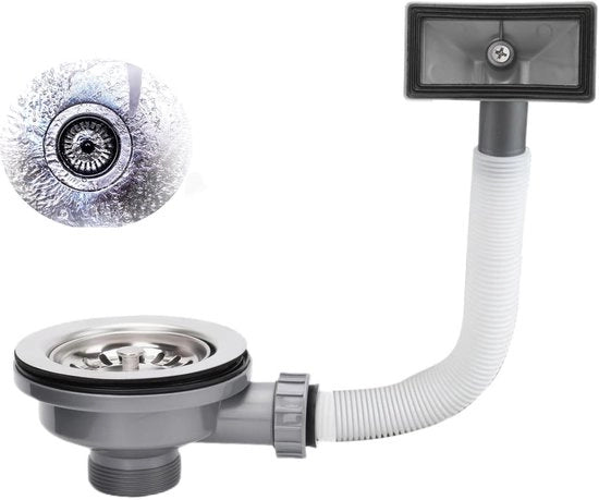 Kit di pulizia per wc - Stopper per scarico wc - Filtro per scarico wc - Set di scarico - Connettore impermeabile - Senza manutenzione - Scarico wc
