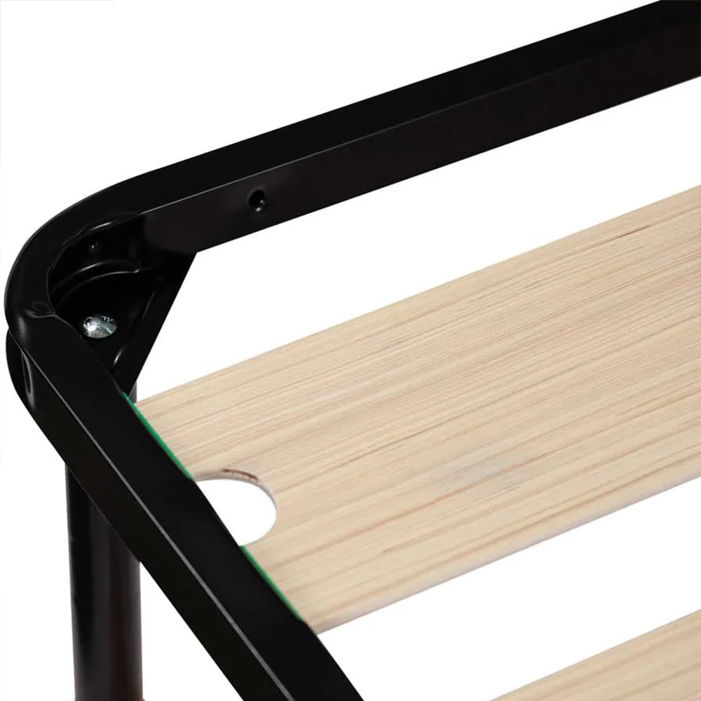 Rete ortopedica 160X190 7 doghe in betulla con 4 piedi |100% MADE IN ITALY| struttura in acciaio con angoli anti infortunistici e anti cigolio, altezza 34 cm