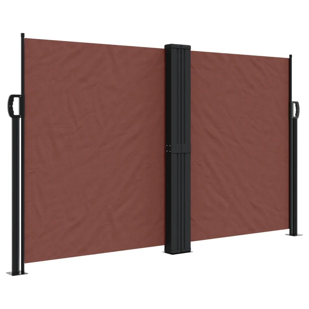 Tenda da Sole Laterale Retrattile Marrone 140x600 cm 4004614