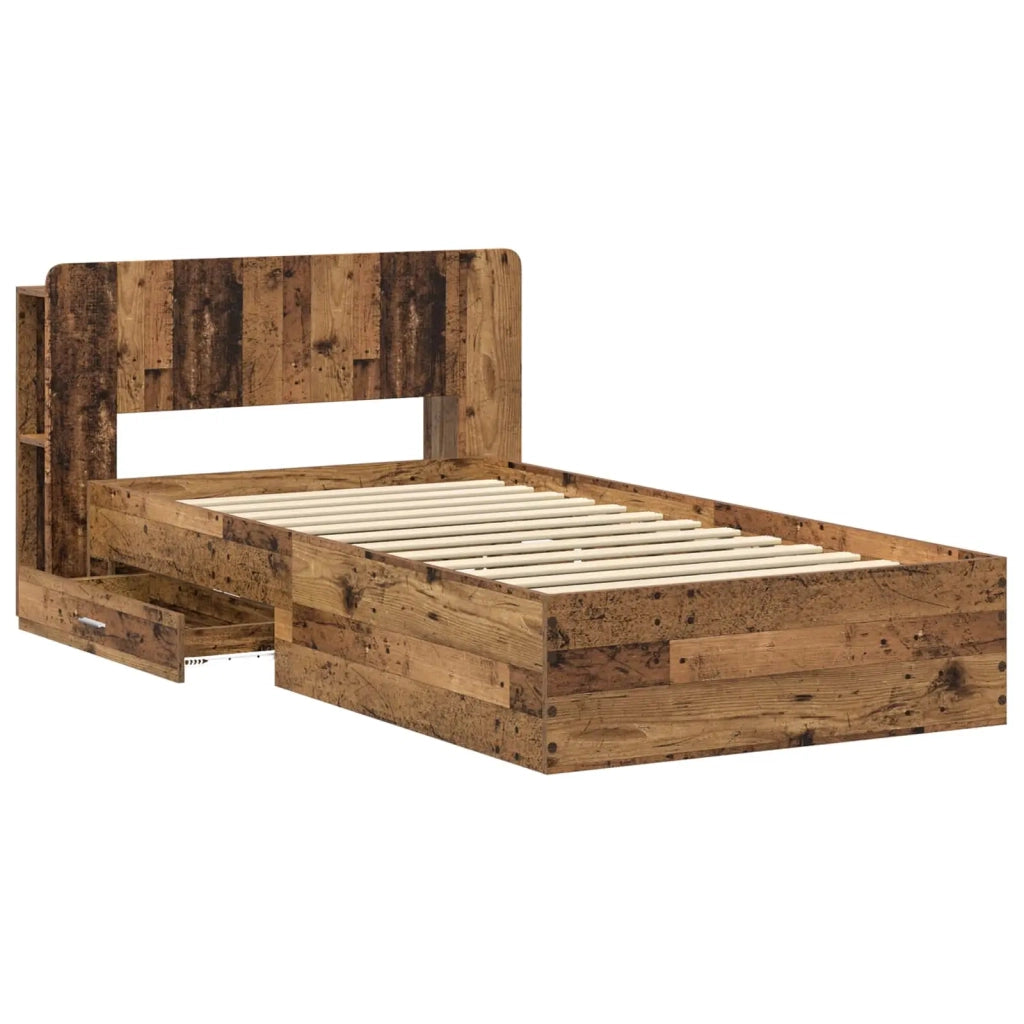 Telaio del letto con storage Legno antico 80 x 200 cm 3433705