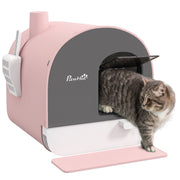 Casetta per Gatti con Filtro e Accessori ¨C zephmum ¨C Rosa 43x44x47