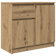 Credenza | Madia | Buffet da pranzo | Armadio da pranzo con Cassetto Rovere Artigianale 71x35x65 cm Truciolato