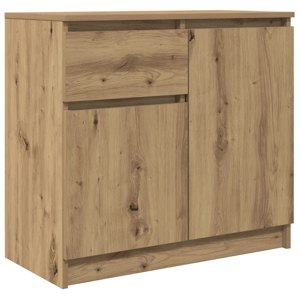Credenza | Madia | Buffet da pranzo | Armadio da pranzo con Cassetto Rovere Artigianale 71x35x65 cm Truciolato