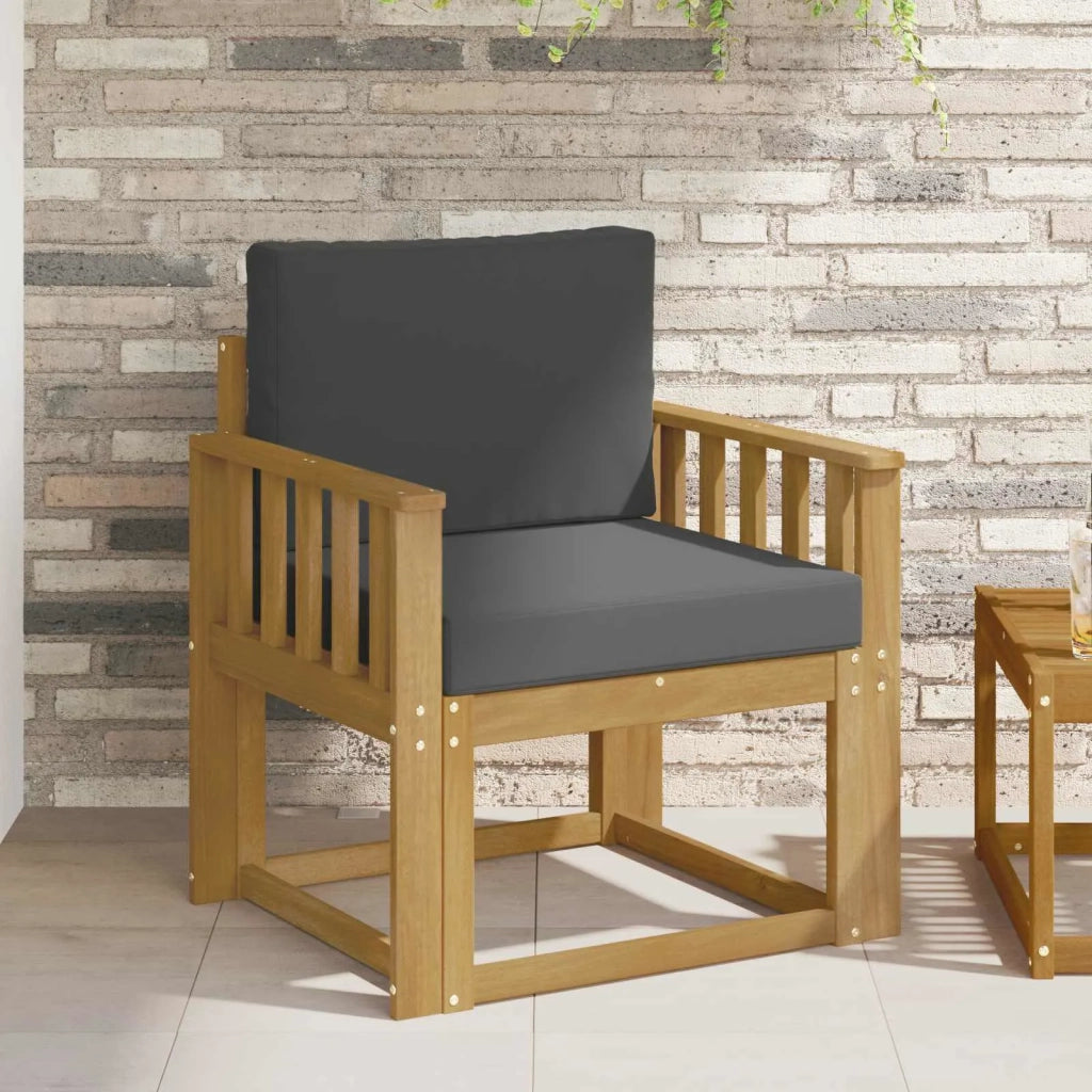 2 Pezzo Set di divani da esterno Poliestere Bianco e Antracite 3438971