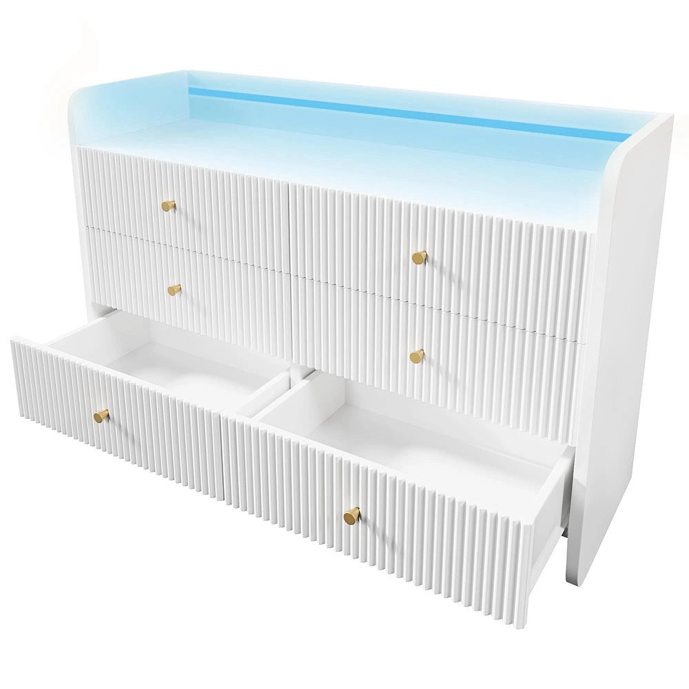Buffet con LED - Xylo - 120??40??75 cm - Design Onde Bianco
