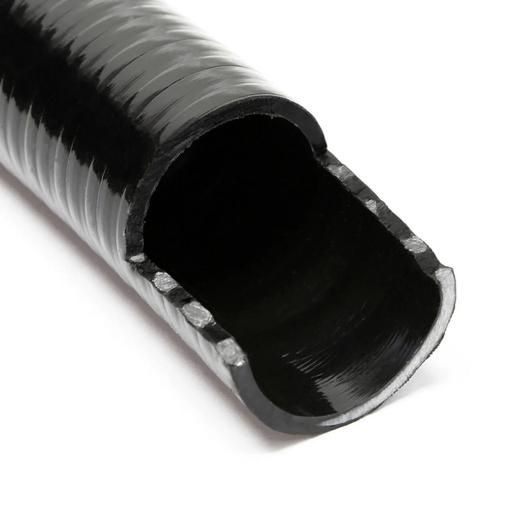 Tubo flessibile per laghetti in PVC da 25 m diametro 40 mm 610 g/m nero per pompe per laghetti 16_0001605